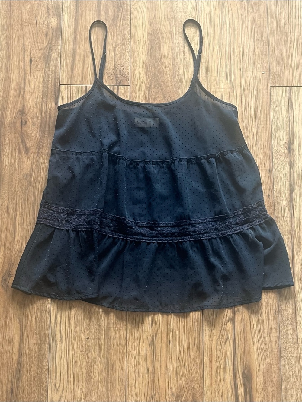Vintage Hollister Navy Sheer Lace Cami